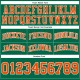 Custom Kelly Green Orange-White Authentic Throwback Shorts Custom Kelly Green Orange-White Authentic Throwback Shorts