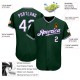 Custom Green White-Purple Authentic rugby Jersey Custom Green White-Purple Authentic rugby Jersey