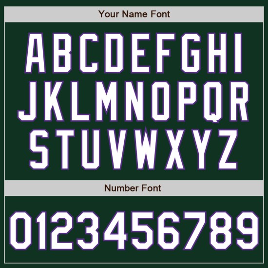 Custom Green White-Purple Authentic rugby Jersey Custom Green White-Purple Authentic rugby Jersey