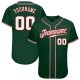 Custom Green White-Red Authentic rugby Jersey Custom Green White-Red Authentic rugby Jersey