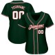 Custom Green White-Red Authentic rugby Jersey Custom Green White-Red Authentic rugby Jersey