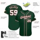 Custom Green White-Red Authentic rugby Jersey Custom Green White-Red Authentic rugby Jersey
