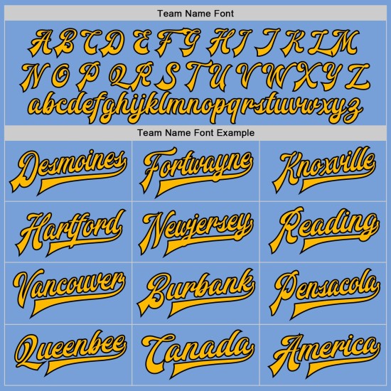 Custom Light Blue Gold-Black Bomber Full-Snap Varsity Letterman Jacket Custom Light Blue Gold-Black Bomber Full-Snap Varsity Letterman Jacket