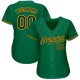 Custom Kelly Green Black-Gold Authentic rugby Jersey Custom Kelly Green Black-Gold Authentic rugby Jersey