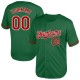 Custom Kelly Green Red-White Mesh Authentic Throwback rugby Jersey Custom Kelly Green Red-White Mesh Authentic Throwback rugby Jersey