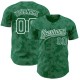 Custom Kelly Green White 3D Pattern Design Curve Lines Authentic rugby Jersey Custom Kelly Green White 3D Pattern Design Curve Lines Authentic rugby Jersey