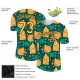 Custom Kelly Green Gold-Black 3D Pattern Design Abstract Doodle Performance T-Shirt Custom Kelly Green Gold-Black 3D Pattern Design Abstract Doodle Performance T-Shirt