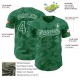 Custom Kelly Green White 3D Pattern Design Curve Lines Authentic rugby Jersey Custom Kelly Green White 3D Pattern Design Curve Lines Authentic rugby Jersey