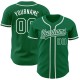 Custom Kelly Green Kelly Green-White Authentic rugby Jersey Custom Kelly Green Kelly Green-White Authentic rugby Jersey