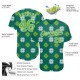 Custom Kelly Green Neon Green-White 3D Pattern Design Authentic St. Patrick’s Day rugby Jersey Custom Kelly Green Neon Green-White 3D Pattern Design Authentic St. Patrick’s Day rugby Jersey