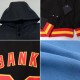 Custom Light Blue Navy Bomber Full-Snap Varsity Letterman Hoodie Jacket Custom Light Blue Navy Bomber Full-Snap Varsity Letterman Hoodie Jacket