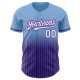 Custom Light Blue Pinstripe White-Purple Authentic Fade Fashion rugby Jersey Custom Light Blue Pinstripe White-Purple Authentic Fade Fashion rugby Jersey