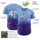 Custom Light Blue Pinstripe White-Purple Authentic Fade Fashion rugby Jersey Custom Light Blue Pinstripe White-Purple Authentic Fade Fashion rugby Jersey