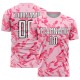Custom Light Pink Black-Pink Abstract Geometric Pattern Sublimation Uniform Jersey Custom Light Pink Black-Pink Abstract Geometric Pattern Sublimation Uniform Jersey