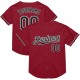 Custom Maroon Black-White Mesh Authentic Throwback rugby Jersey Custom Maroon Black-White Mesh Authentic Throwback rugby Jersey