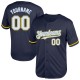 Custom Navy Light Blue-Yellow Mesh Authentic Throwback rugby Jersey Custom Navy Light Blue-Yellow Mesh Authentic Throwback rugby Jersey
