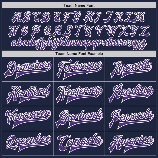 Custom Navy Purple-White Bomber Full-Snap Varsity Letterman Jacket Custom Navy Purple-White Bomber Full-Snap Varsity Letterman Jacket