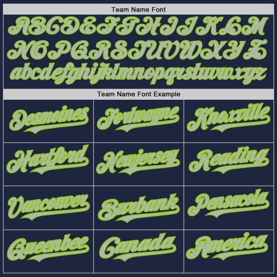Custom Navy Neon Green Pinstripe Gray Two-Button Unisex Jersey Custom Navy Neon Green Pinstripe Gray Two-Button Unisex Jersey