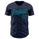 Custom Navy Teal 3D Pattern Design Slant Lines Authentic rugby Jersey Custom Navy Teal 3D Pattern Design Slant Lines Authentic rugby Jersey