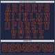 Custom Navy Orange Bomber Full-Snap Varsity Letterman Jacket Custom Navy Orange Bomber Full-Snap Varsity Letterman Jacket