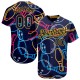 Custom Navy Gold 3D Pattern Design Bowling Authentic rugby Jersey Custom Navy Gold 3D Pattern Design Bowling Authentic rugby Jersey