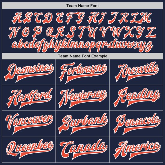 Custom Navy Orange-White Bomber Full-Snap Varsity Letterman Jacket Custom Navy Orange-White Bomber Full-Snap Varsity Letterman Jacket