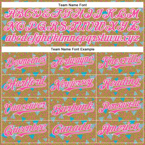 Custom Old Gold Pink-White 3D Pattern Design Geometric Shape Authentic rugby Jersey Custom Old Gold Pink-White 3D Pattern Design Geometric Shape Authentic rugby Jersey