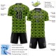 Custom Neon Green Black-White Geometric Shapes Sublimation Uniform Jersey Custom Neon Green Black-White Geometric Shapes Sublimation Uniform Jersey