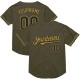 Custom Olive Black-Old Gold Mesh Authentic Throwback Salute To Service rugby Jersey Custom Olive Black-Old Gold Mesh Authentic Throwback Salute To Service rugby Jersey