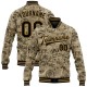 Custom Olive Black-Old Gold Military Badge 3D Pattern Design Bomber Full-Snap Varsity Letterman Salute To Service Jacket Custom Olive Black-Old Gold Military Badge 3D Pattern Design Bomber Full-Snap Varsity Letterman Salute To Service Jacket