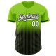 Custom Neon Green Pinstripe White-Black Authentic Fade Fashion rugby Jersey Custom Neon Green Pinstripe White-Black Authentic Fade Fashion rugby Jersey