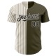 Custom Olive Cream-Black Pinstripe Authentic Split Fashion Salute To Service rugby Jersey Custom Olive Cream-Black Pinstripe Authentic Split Fashion Salute To Service rugby Jersey