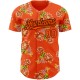 Custom Orange Black 3D Pattern Design Northeast China Big Flower Authentic rugby Jersey Custom Orange Black 3D Pattern Design Northeast China Big Flower Authentic rugby Jersey
