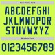 Custom Neon Green Royal-White Authentic Throwback rugby Jersey Custom Neon Green Royal-White Authentic Throwback rugby Jersey