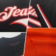 Custom Orange Black-Old Gold Mesh Authentic Throwback rugby Jersey Custom Orange Black-Old Gold Mesh Authentic Throwback rugby Jersey