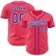 Custom Neon Pink Purple-White Authentic rugby Jersey Custom Neon Pink Purple-White Authentic rugby Jersey