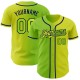 Custom Neon Yellow Neon Green-Navy Authentic Gradient Fashion rugby Jersey Custom Neon Yellow Neon Green-Navy Authentic Gradient Fashion rugby Jersey