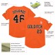 Custom Orange Brown-White Mesh Authentic Throwback rugby Jersey Custom Orange Brown-White Mesh Authentic Throwback rugby Jersey