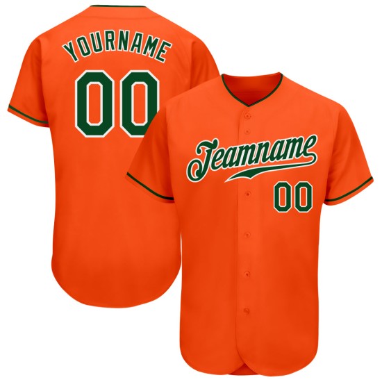 Custom Orange Green-White Authentic rugby Jersey Custom Orange Green-White Authentic rugby Jersey