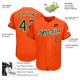 Custom Orange Green-White Authentic rugby Jersey Custom Orange Green-White Authentic rugby Jersey