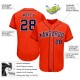 Custom Orange Navy-White Authentic rugby Jersey Custom Orange Navy-White Authentic rugby Jersey