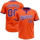 Custom Orange Purple-White Two-Button Unisex Jersey Custom Orange Purple-White Two-Button Unisex Jersey