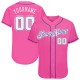 Custom Pink White-Purple Authentic rugby Jersey Custom Pink White-Purple Authentic rugby Jersey