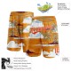 Custom Orange White 3D Pattern Palm Trees And Clouds Authentic Shorts Custom Orange White 3D Pattern Palm Trees And Clouds Authentic Shorts