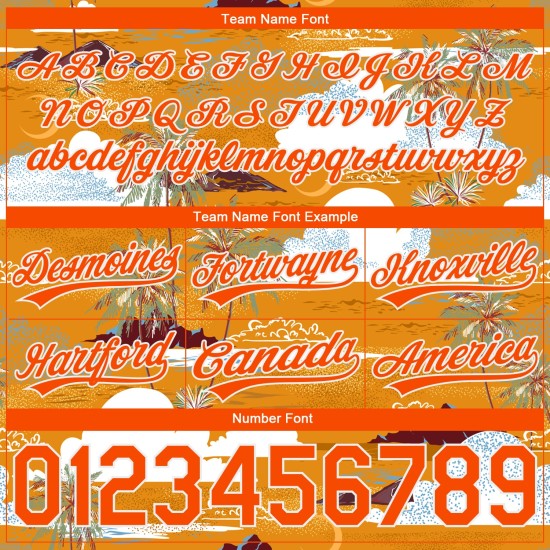 Custom Orange White 3D Pattern Palm Trees And Clouds Authentic Shorts Custom Orange White 3D Pattern Palm Trees And Clouds Authentic Shorts
