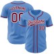 Custom Powder Blue Crimson-White Authentic rugby Jersey Custom Powder Blue Crimson-White Authentic rugby Jersey