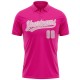 Custom Pink Light Pink-White 3D Pink Ribbon Breast Cancer Awareness Month Women Health Care Support Performance Polo Shirt Custom Pink Light Pink-White 3D Pink Ribbon Breast Cancer Awareness Month Women Health Care Support Performance Polo Shirt