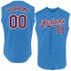 Custom Powder Blue Crimson-White Authentic Sleeveless rugby Jersey Custom Powder Blue Crimson-White Authentic Sleeveless rugby Jersey