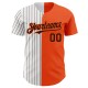 Custom Orange White-Brown Pinstripe Authentic Split Fashion rugby Jersey Custom Orange White-Brown Pinstripe Authentic Split Fashion rugby Jersey