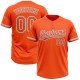 Custom Orange White-Gray Two-Button Unisex Jersey Custom Orange White-Gray Two-Button Unisex Jersey